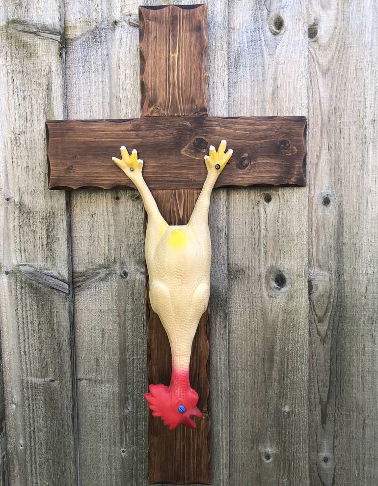 Chicken on cross - Print