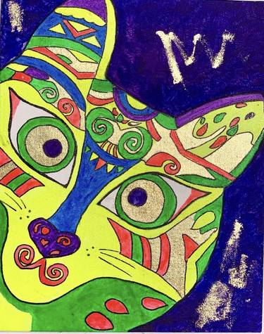 Original Conceptual Cats Paintings by Agarti ART