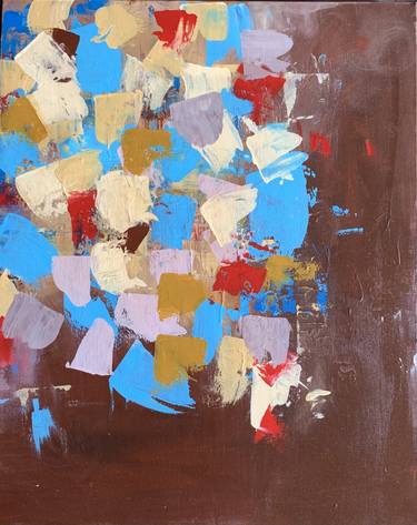 Original Abstract Expressionism Abstract Painting by Aalap Treasures