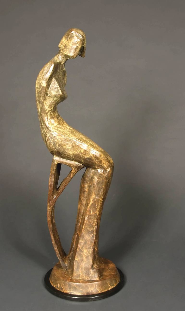 Original Abstract Women Sculpture by Marie Pierre Philippe Lohezic