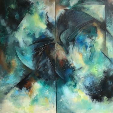 Original Abstract Expressionism Abstract Paintings by Marie Pierre Philippe Lohezic