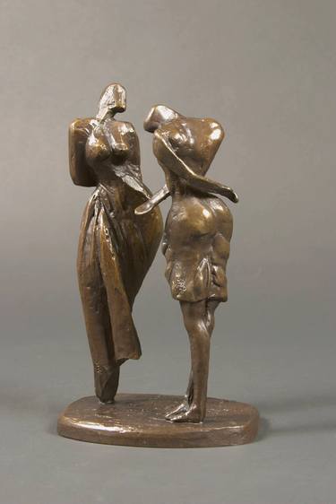 Original Figurative Abstract Sculpture by Marie Pierre Philippe Lohezic