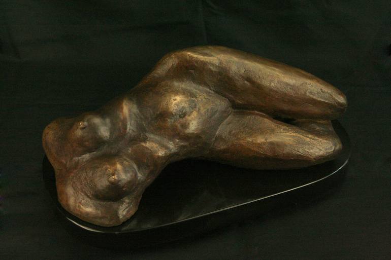 Original Contemporary Nude Sculpture by Marie Pierre Philippe Lohezic