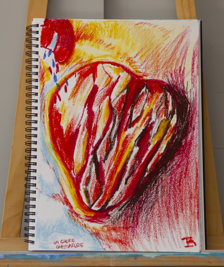 Original Expressionism Love Drawing by Raphaella Milano