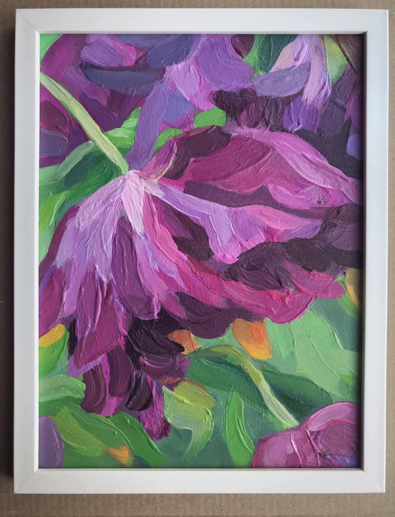 Original Impressionism Botanic Painting by Yevheniia Kozlianinova