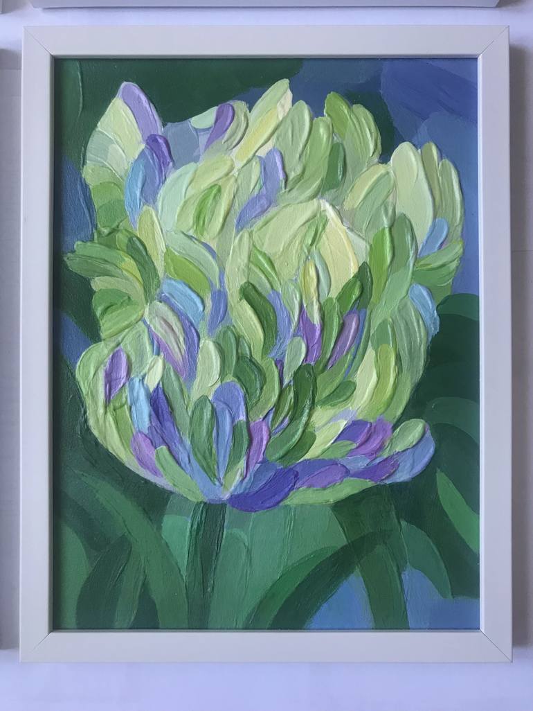 Original Floral Painting by Yevheniia Kozlianinova