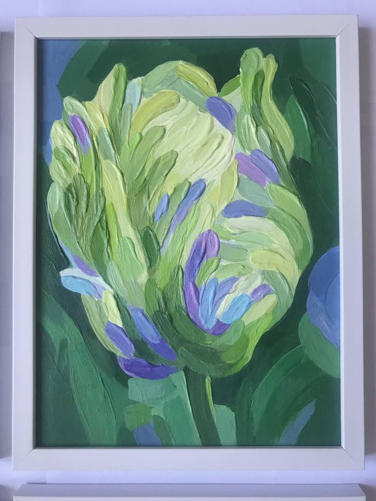 Original Impressionism Floral Painting by Yevheniia Kozlianinova