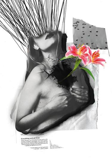 Print of Nude Collage by Viktoria Berezina