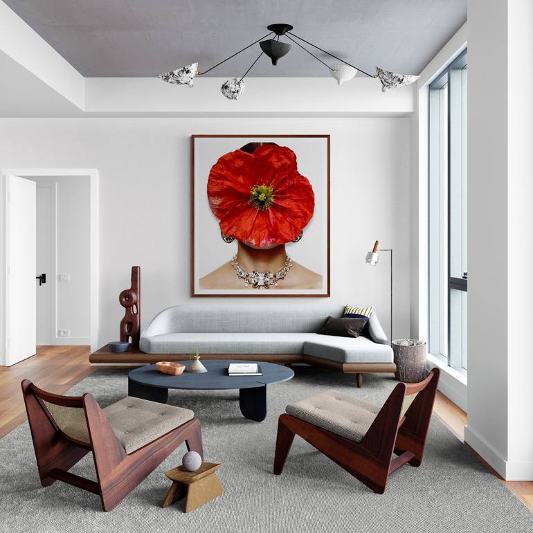 Original Contemporary Botanic Collage by Amanda Johnstone