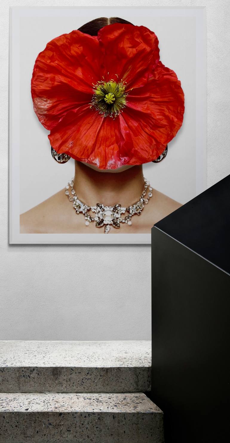 Original Contemporary Botanic Collage by Amanda Johnstone