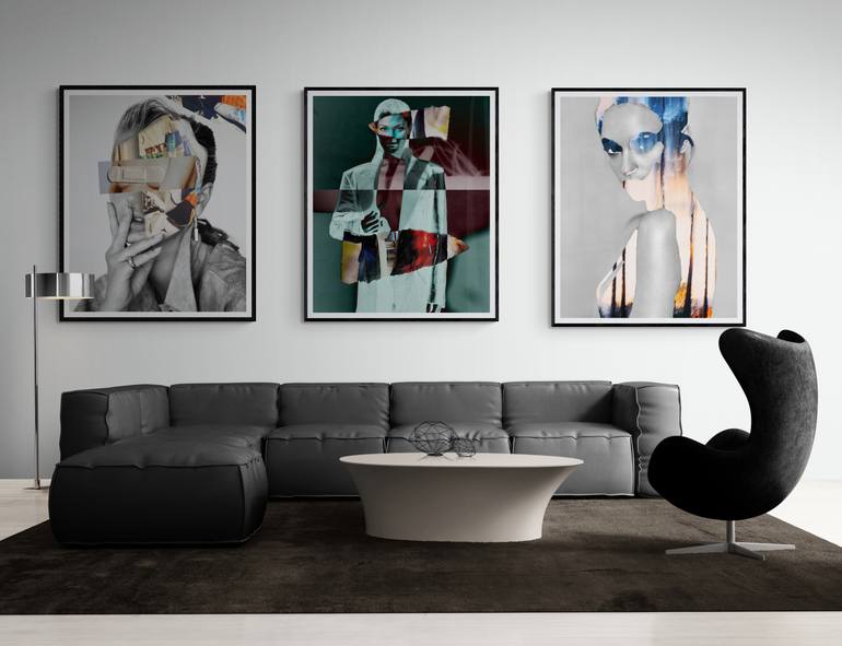 Original Abstract Fashion Printmaking by Amanda Johnstone