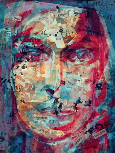 Original Figurative Portrait Painting by Vague Reporter