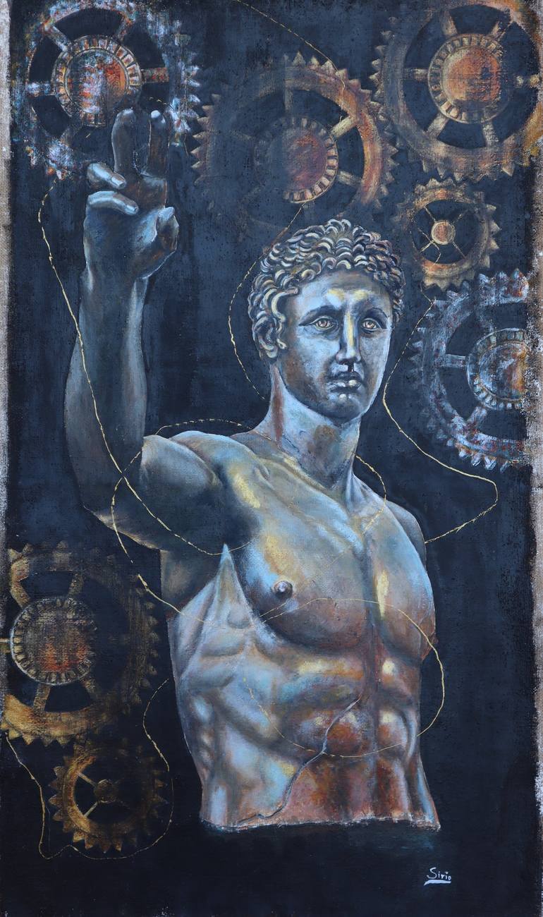 Original Classicism Classical Mythology Paintings by Elvira Sirio