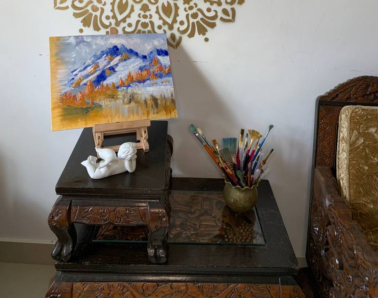 Original Impressionism Landscape Painting by Katrina Dominguez
