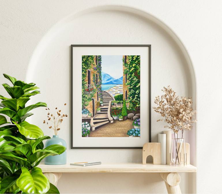 Original Expressionism Landscape Painting by Katrina Dominguez