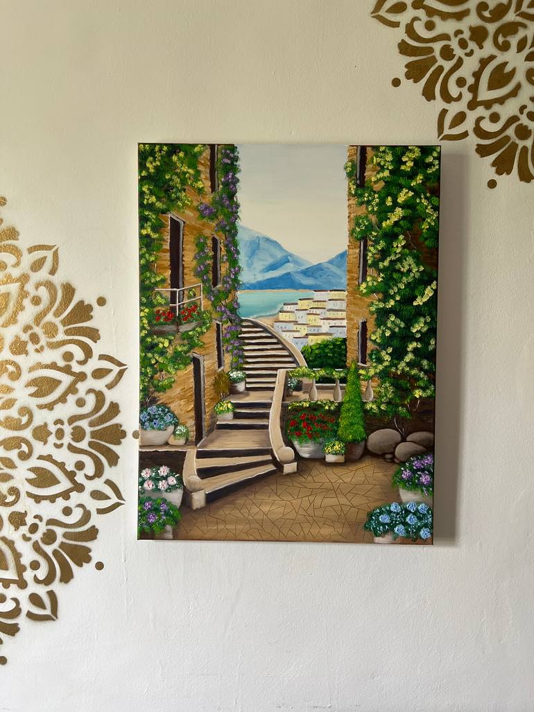 Original Expressionism Landscape Painting by Katrina Dominguez