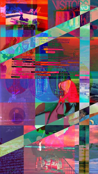 Print of Abstract Mixed Media by Wade Luzak