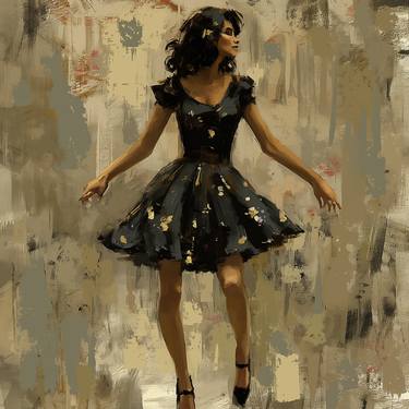 Dancing in her Black Dress No1 - Fine Art Collection - New Series thumb