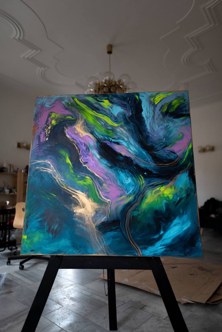 Original Fine Art Abstract Painting by Štěpánka Navarová