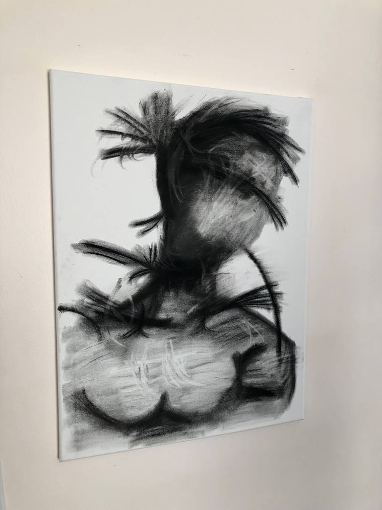 Original Abstract Expressionism Abstract Drawing by Adam Jones