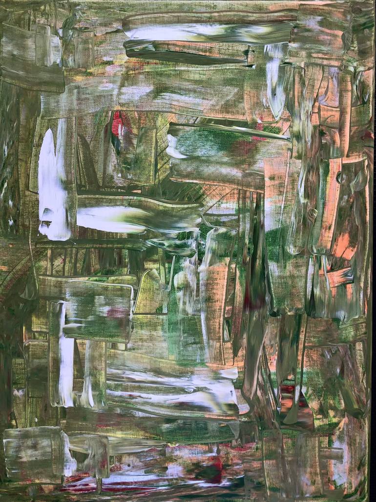 Original Abstract Expressionism Abstract Painting by Adam Jones