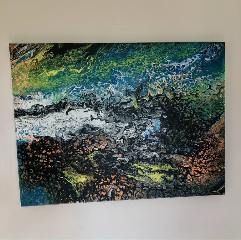 Original Abstract Expressionism Abstract Painting by Adam Jones