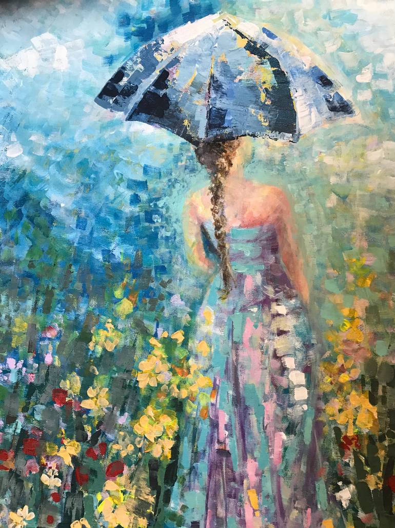 Original Impressionism Women Painting by Maryam Assarpour
