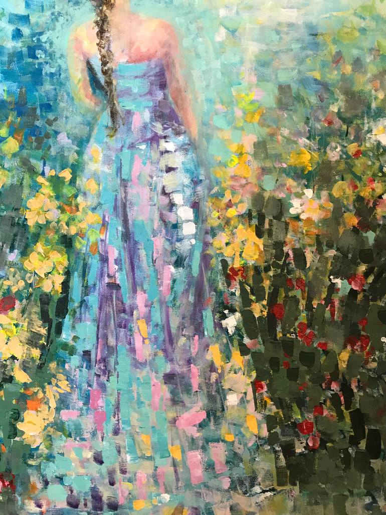 Original Impressionism Women Painting by Maryam Assarpour