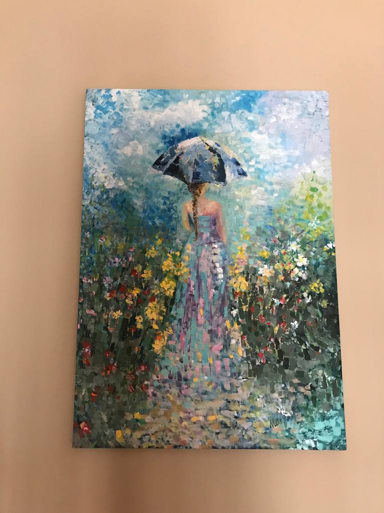 Original Impressionism Women Painting by Maryam Assarpour