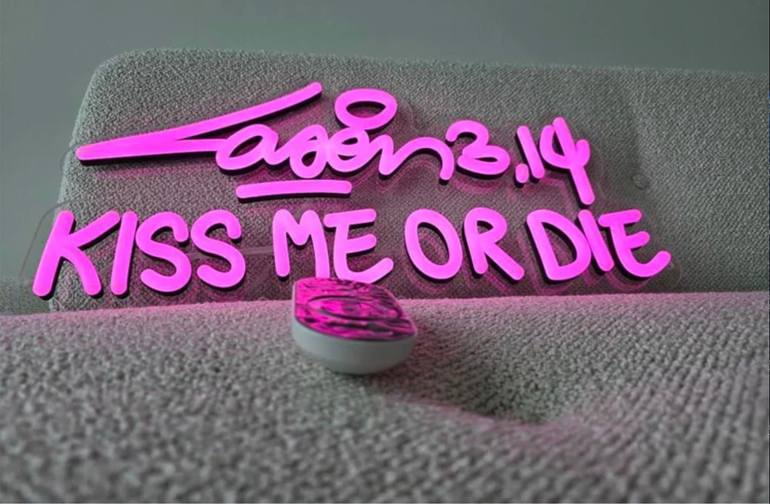 Original Conceptual Graffiti Installation by Laser 3.14