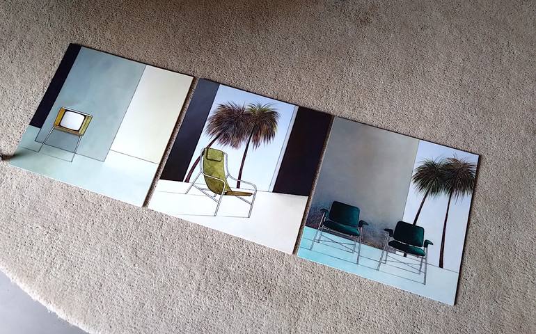 Original Bauhaus Still Life Painting by Mea N Ambrozo