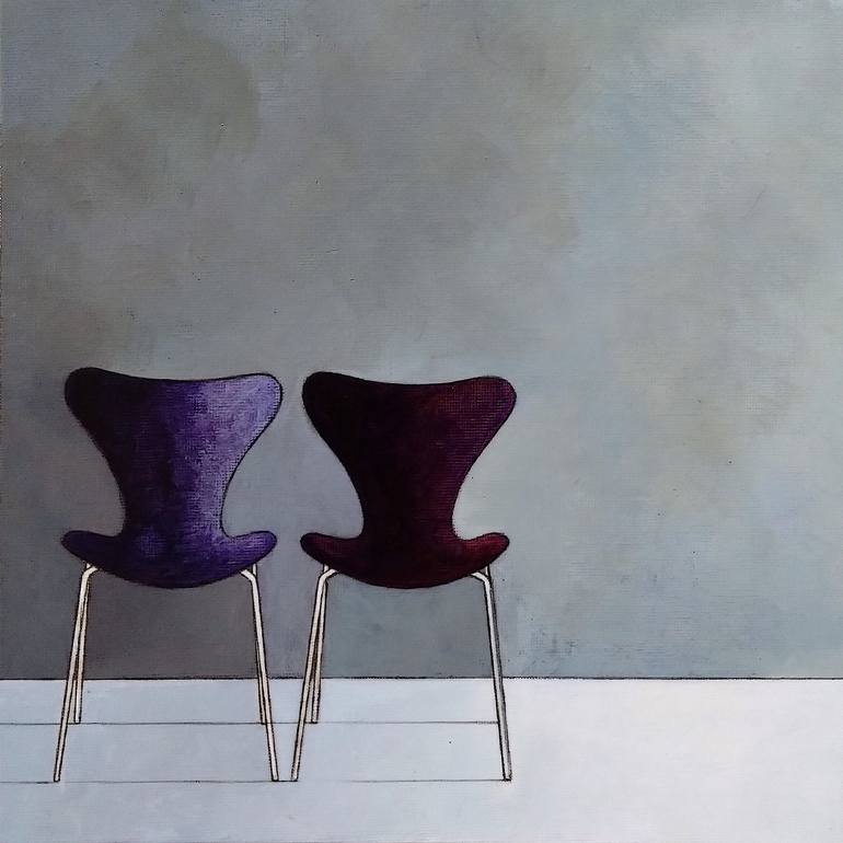 Original Bauhaus Still Life Paintings by Mea N Ambrozo
