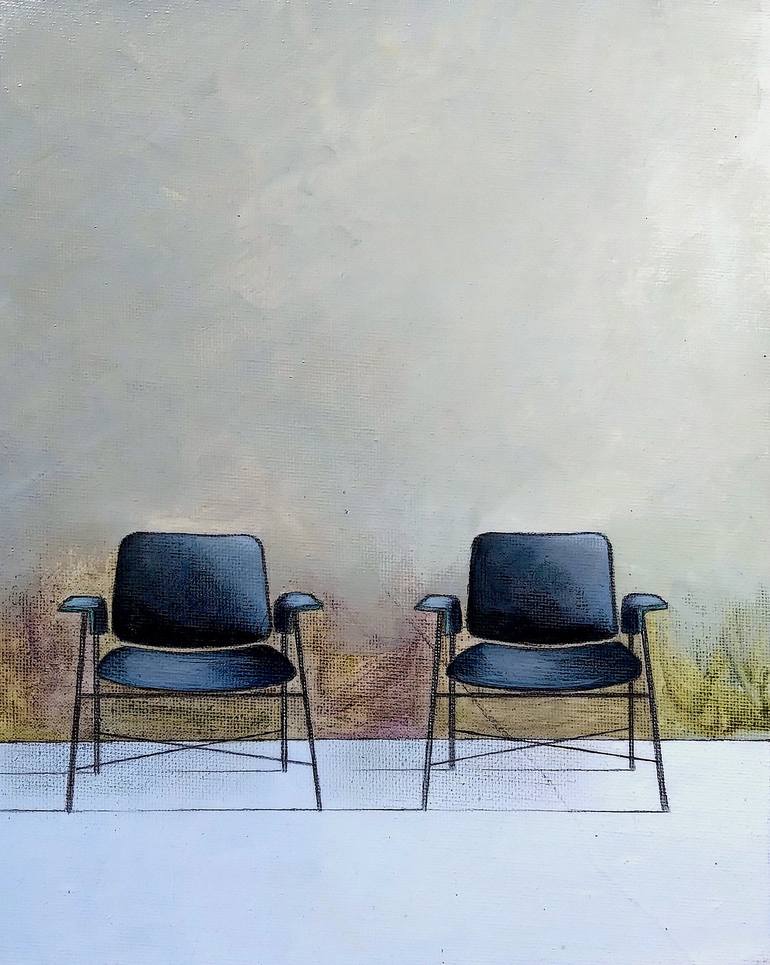 Original Bauhaus Still Life Paintings by Mea N Ambrozo
