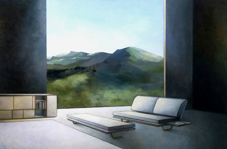 Original Conceptual Landscape Paintings by Mea N Ambrozo