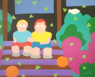 Original Conceptual Children Paintings by Geoffrey Golson