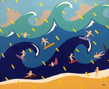 Print of Beach Paintings by Geoffrey Golson