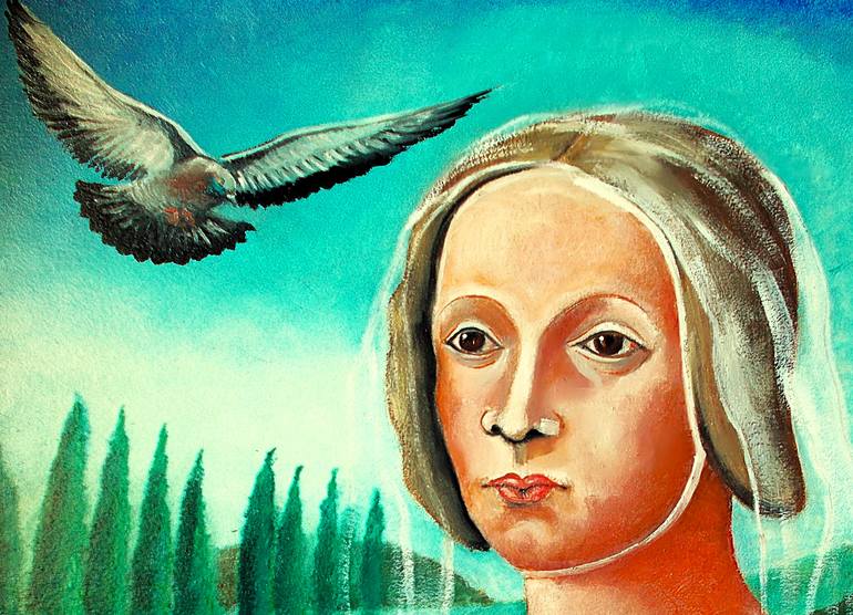 Original Neoclassicism People Painting by Severino Braccialarghe