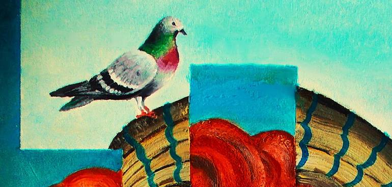 Original Abstract Expressionism People Painting by Severino Braccialarghe