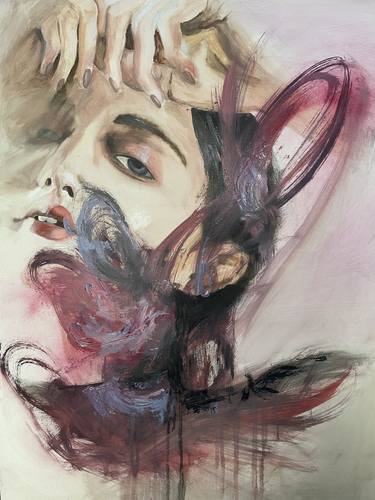 Original Abstract Portrait Painting by Julija Zil