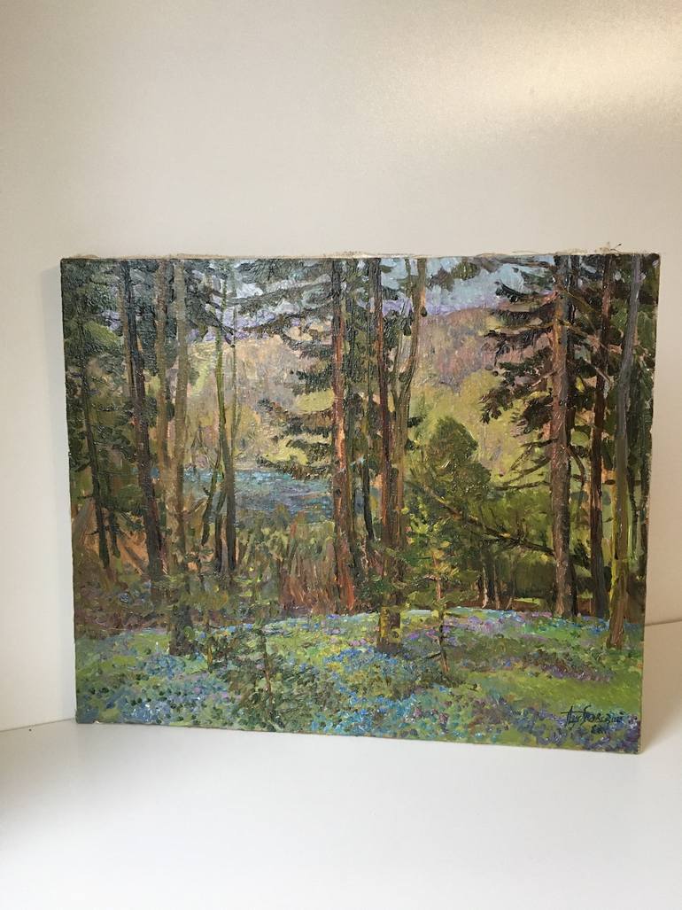 Original Impressionism Landscape Painting by Aleksandr Dubrovskyy