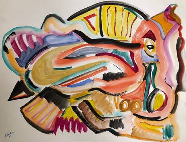 Print of Abstract Animal Paintings by Fedor Deichmann
