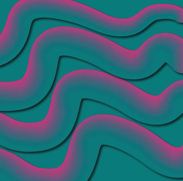 Neon pattern background - Limited Edition of 1 thumb