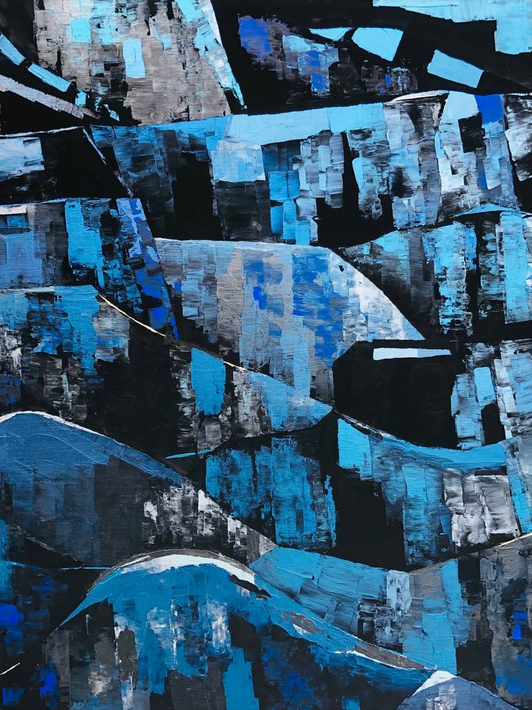 Original Kinetic Abstract Painting by Nadine Hardy