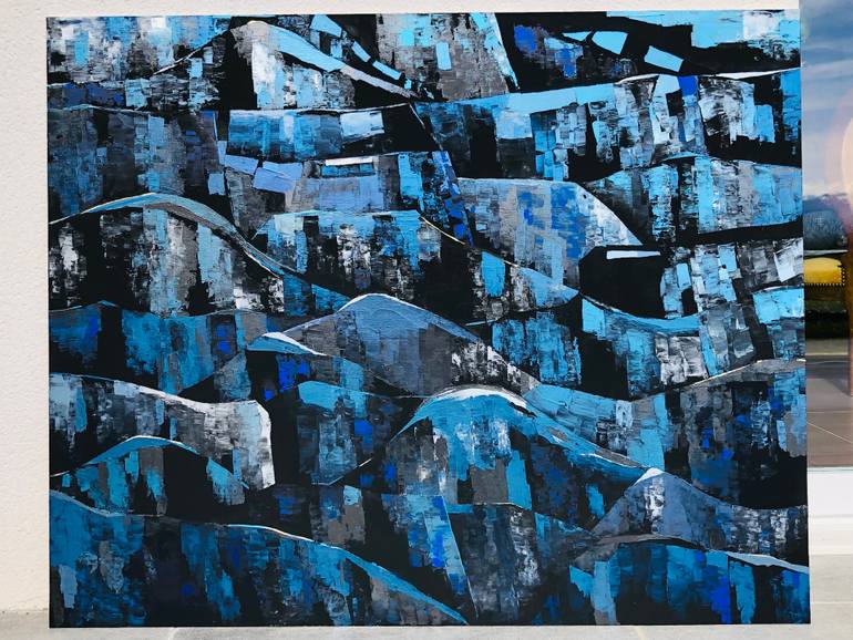 Original Kinetic Abstract Painting by Nadine Hardy