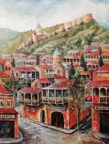 Original Fine Art Landscape Painting by kakha Shalvashvili
