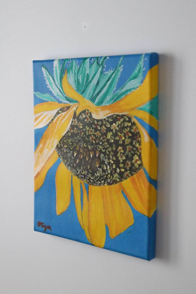 Original Expressionism Floral Painting by Tanja Momcilovic