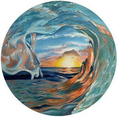 Print of Realism Seascape Paintings by Olga Astri