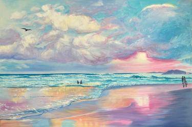 Print of Realism Seascape Paintings by Olga Astri