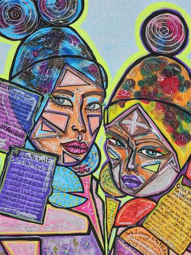 Original Abstract Expressionism Travel Mixed Media by Shorouq Shabsoug