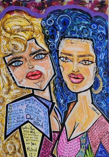 Original Contemporary Fashion Painting by Shorouq Shabsoug
